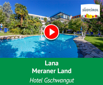 Active, Wellness, Family, Südtirol. Wenn Dich diese 4 Begriffe auch so unheimlich antörnen wie uns, dann bist Du im Hotel Gschwangut in Lana im Meraner Land genau richtig! Das charmante 4-Sterne-Hotel im Herzen von Lana bei Meran ist genauso alpin-mediterran geprägt wie die Umgebung! Mehr Info auf YouTube!