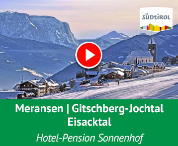 Erlebe eine Skitour mit Gastgeber Christian Unterkircher von der Hotel-Pension Sonnenhof Meransen im Skigebiet Gitschberg-Jochtal (Skiverbund Dolomiti Superski). Die Bergbahnen befinden sich in direkter Nähe zum Hotel. Mehr Info auf YouTube!